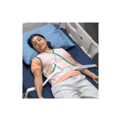 Vest, Criss-cross W/Mesh & Ties - - Posey