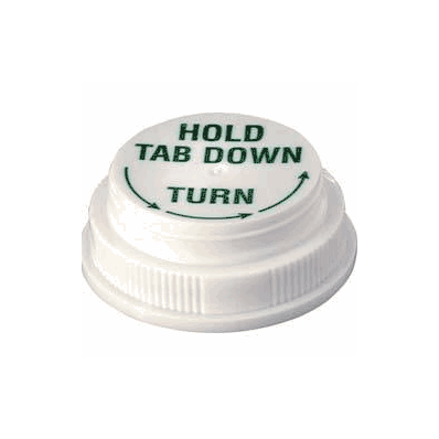 Vial Cap 1-clic White - Cap, Clr-vu Cl-43 (1