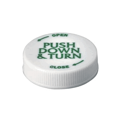 Vial Cap Screw-loc Closure White - Cap, Scre