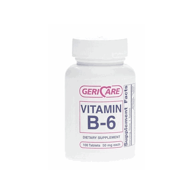 Vit B-6 50mg Tab 100/Bt - Medline