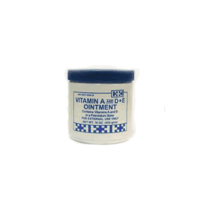 Vitamin A & D Ointment, 16 oz. Ointment Jar