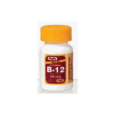 Vitamin B-12 Supplement Rugby 500 Mg Tablet