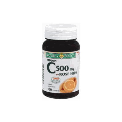 Vitamin C + Rose Hips Natures Bounty 500 Mg T
