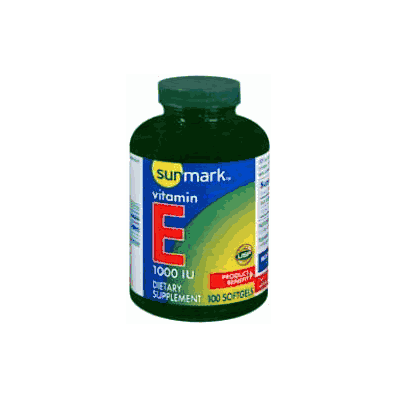 Vitamin E Supplement Sunmark Tablet 100 Per