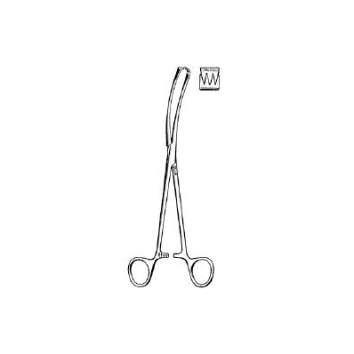 Vulsellum Forceps Teale Scissor Type Curved 9