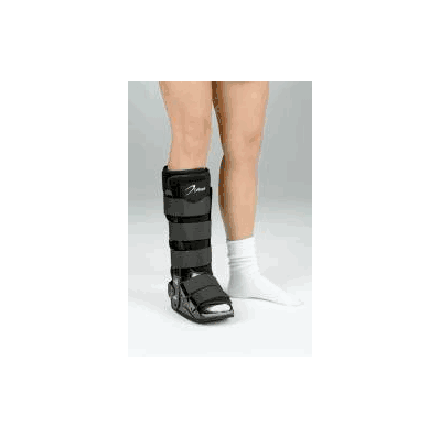 Walker boot, medium/large, inline closed heel, low top