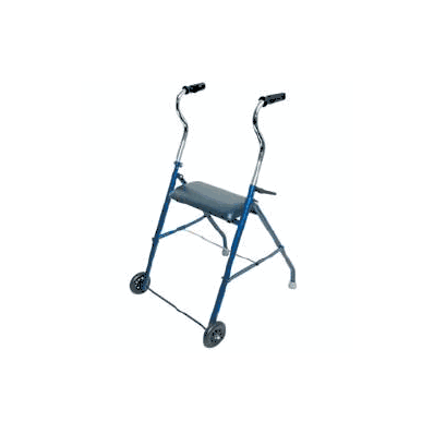 Walker With Wheels And Seat Steel 250 Lbs. -