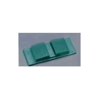 Walking Heel Adult Size, Green, Synthetic Rub