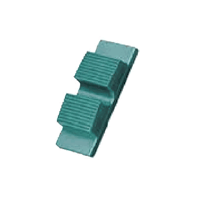 Walking Heel Child Size, Green, Synthetic Rub