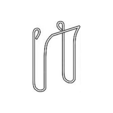 Wall Clip 2-7d8 X 4 X 2 Inch, Stainless Steel