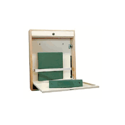 Wall Desk Elite Series Hardwood Natural Oak -