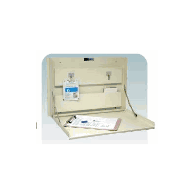 Wall Desk Vinyl Clad Aluminum Beige - Desk, W