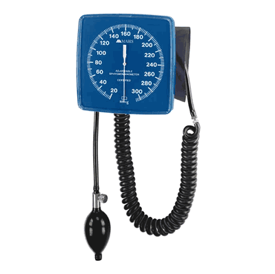 Wall-Mounted Clock Aneroid, Color Blue