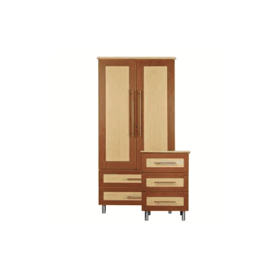 Wardrobe, Double Door with 2 Drawers