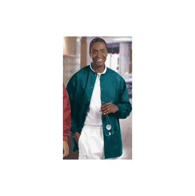 Warm-up Jacket Ceil Blue Small Raglan Sleeve