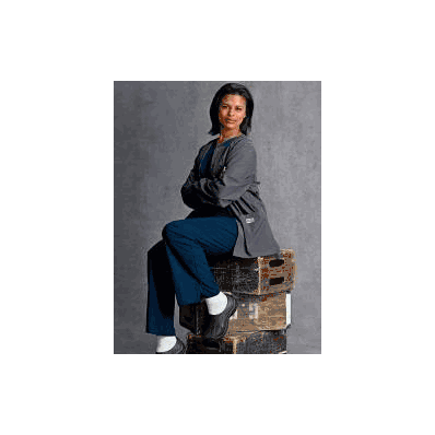 Warm-up Jacket Grey Large Long Sleeve 28 Inch