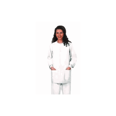 Warm-up Jacket White X-large Raglan Sleeve Wa