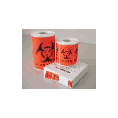Warning Label Biohazard Biohazard Bright Red