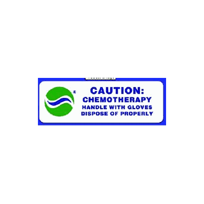 Warning Label, Caution Chemotherapy, 3" X 1"