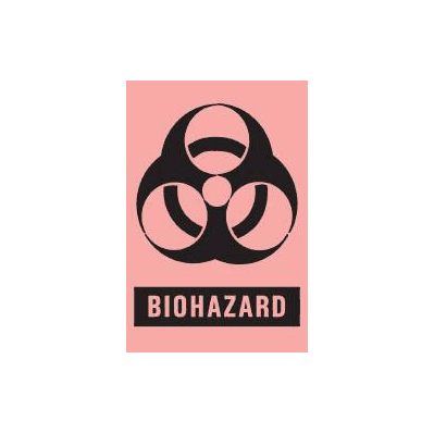 Warning Label Timemed Biohazard Biohazard Flu