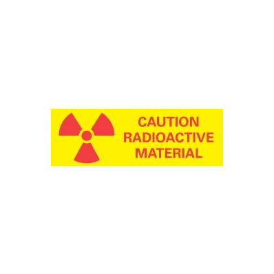 Warning Label Timemed Caution Radioactive Mat