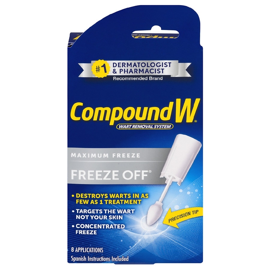 Wart Remover Compound W Freeze Off Spray 8 applicators by Medtech