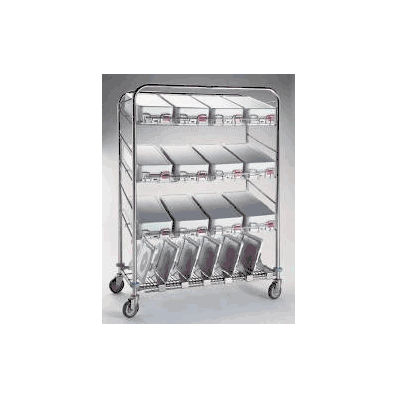 Wash Cart Stainless Steel 49 W X 67 H X 26 D