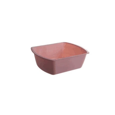 WASHBASIN, RECTANGULAR, MAUVE, 6 QT