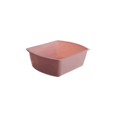 WASHBASIN, RECTANGULAR, MAUVE, 8 QT
