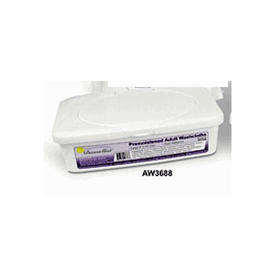 Washcloth, Adlt Sft Moisture (50/Tb 12tb/Cs)