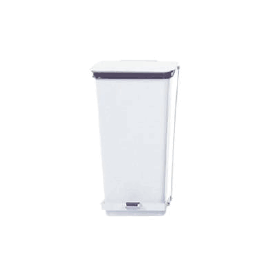 Waste Receptacle 21 Gallon White Steel - Can,