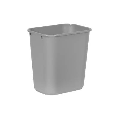 Waste Receptacle 28 Quart Gray Plastic - Can,
