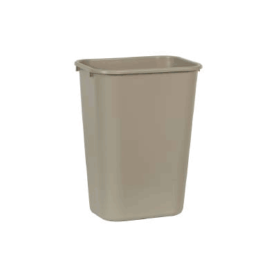 Waste Receptacle 41-1/4 Quart Beige Plastic R