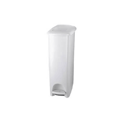 Waste Receptacle 45 Quart White Plastic - Con