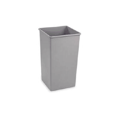 Waste Receptacle 50 Gallon Gray Or Beige Plas