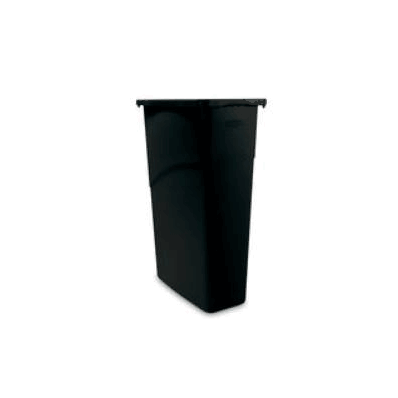 Waste Receptacle Slim Jim 23 Gallon Black Ll