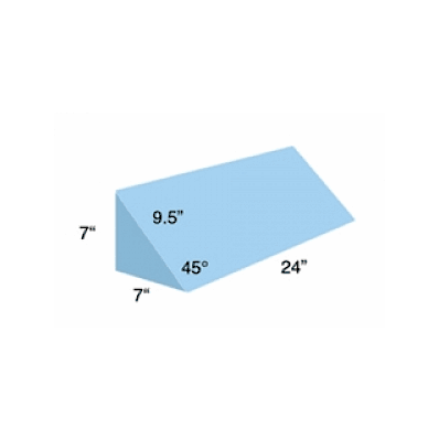 Wedge, 45 Deg, Blck Cond, 24x7x7 - Medline