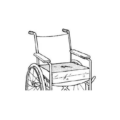 Wedge Seat Cushion 16 X 18 Inch, 4 To 2 Inch