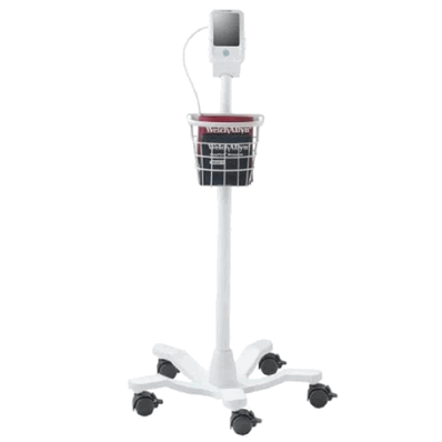 Welch Allyn #107195 Diagnostic Mobile Stand, For PROBP 2000 Blood Pressure Unit, Includes Basket