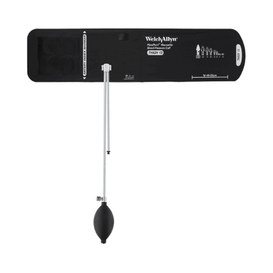 Welch Allyn REUSE-13-2BV Blood Pressure Cuff, BLACK 40-55cm X-Large Cuff Thigh 2 Tube Bladder