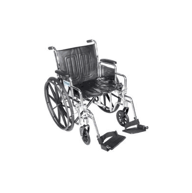 Wheelchair Dual Axle Chrome Sport Detachable