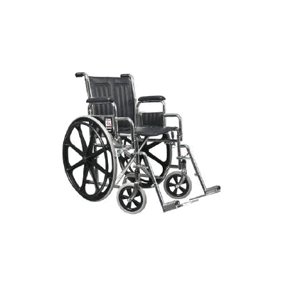 Wheelchair Traveler Fixed Full Arm Deep Blue