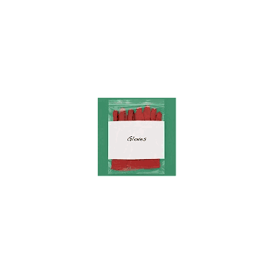 White Block Reclosable Bags, 2 Mil, 12 x 15