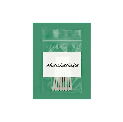 White Block Reclosable Bags, 2 Mil, 2 x 3",