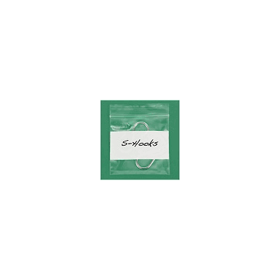 White Block Reclosable Bags, 2 Mil, 3 x 3",
