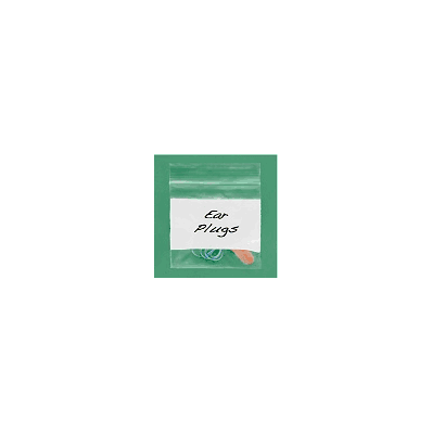 White Block Reclosable Bags, 2 Mil, 3 x 4",