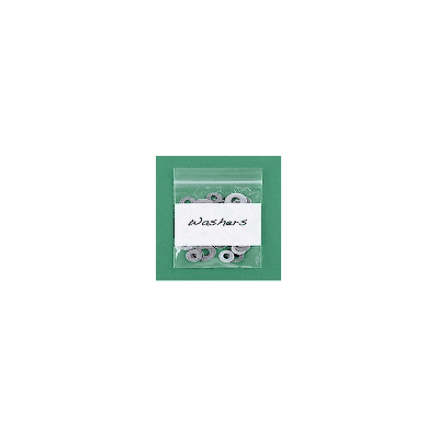 White Block Reclosable Bags, 2 Mil, 4 x 5",