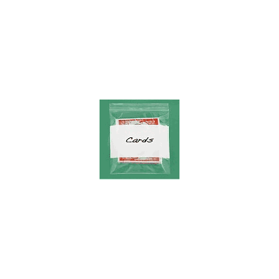 White Block Reclosable Bags, 2 Mil, 5 x 8",