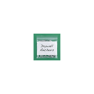 White Block Reclosable Bags, 2 Mil, 6 x 6",