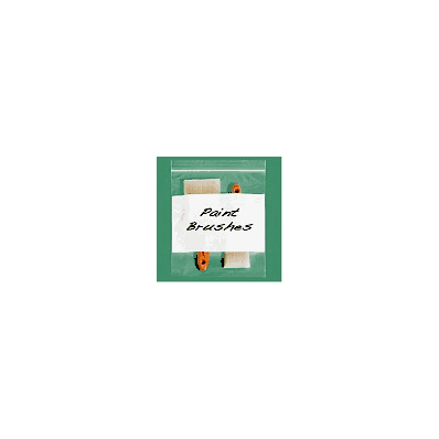 White Block Reclosable Bags, 2 Mil, 8 x 12"